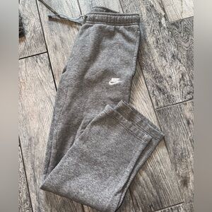 Grey Nike sweatpants